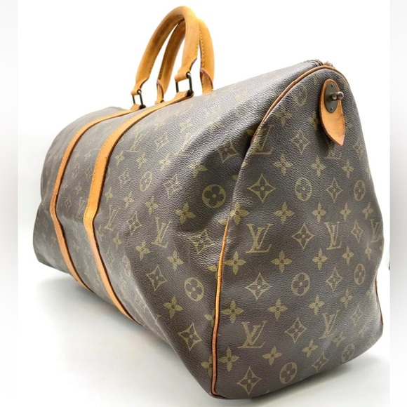 authentic Louis Vuitton keepall 50 | genuine leather monogram LV - Picture 8 of 11